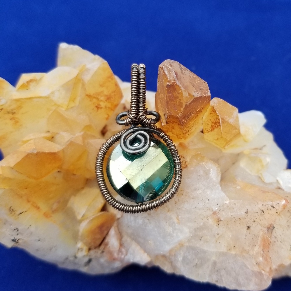 Wire wrapped pendant
